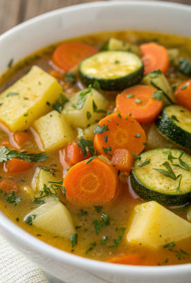 Zucchini Vegetable Soup Recipe