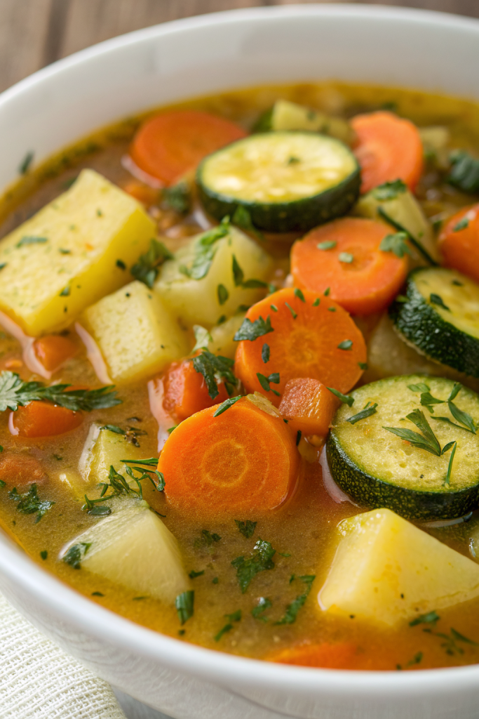 Zucchini Vegetable Soup Recipe