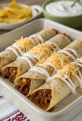 Baked Chicken Burritos Recipe
