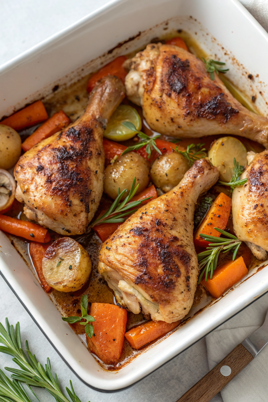 Baked Chicken Leg Quarters Recipe