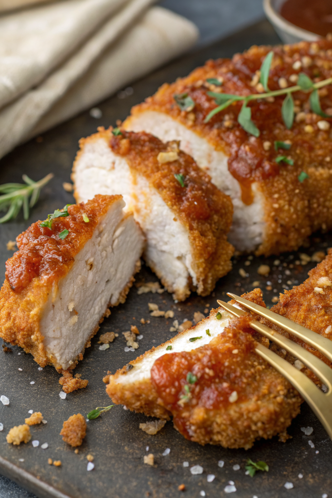 Baked Crunchy Hot Honey Chicken Recipe