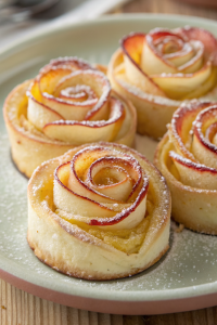 Baked Puff Pastry Apple Donuts Recipe