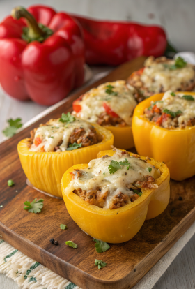 Cheesy Stuffed Banana Peppers Recipe