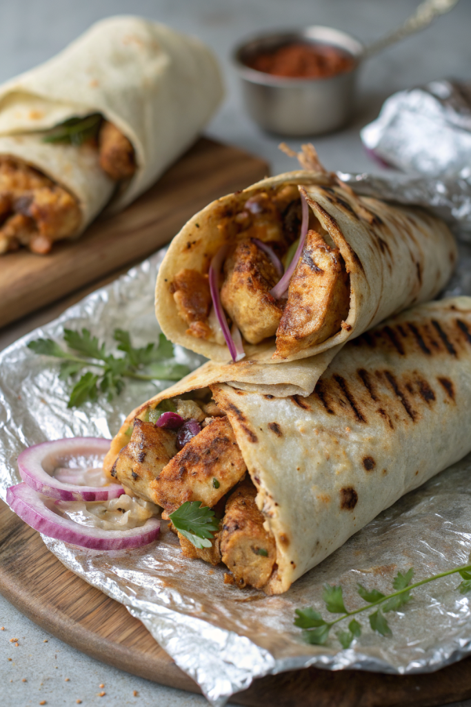 Chicken Kathi Roll Recipe