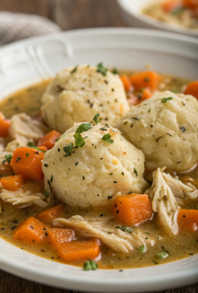 Chicken and Pumpkin Dumplings Recipe