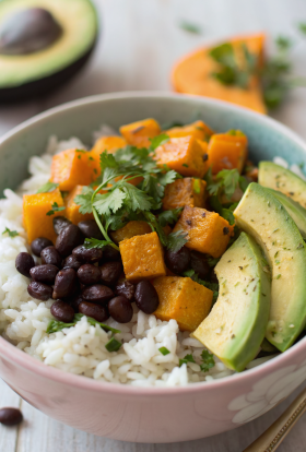 Chipotle Roasted Butternut Squash and Black Beans