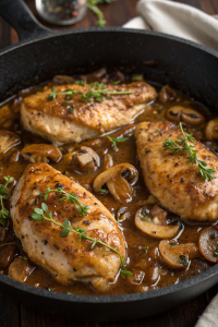 Cider Braised Chicken With Caramelized Onions Recipe