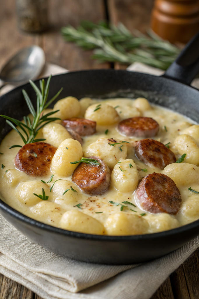 Creamy Butternut Squash Gnocchi Sausage Thyme and Sage