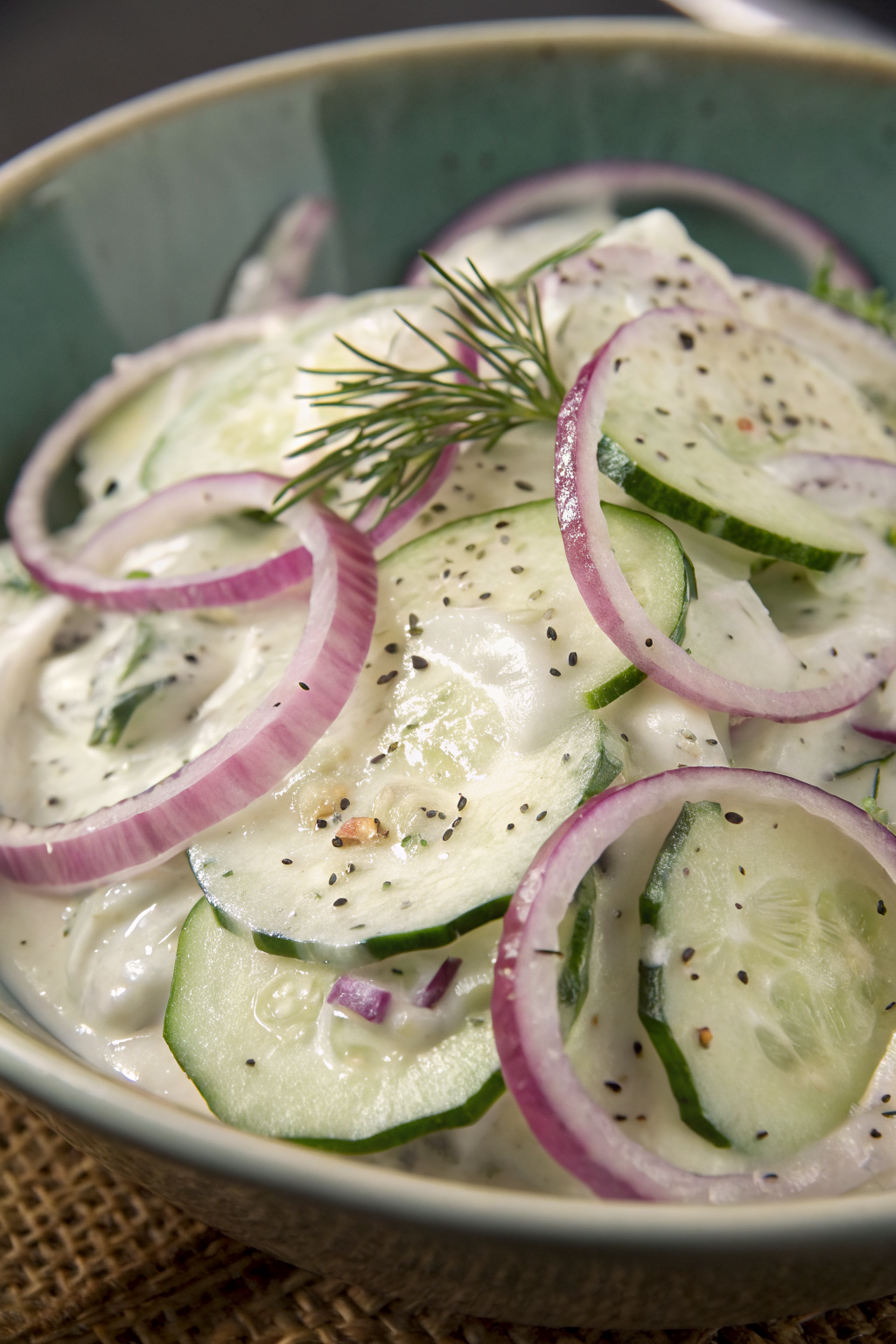 Creamy Cucumber Salad with Greek Yogurt Dressing