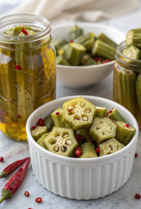 Crunchy Pickled Okra Recipe