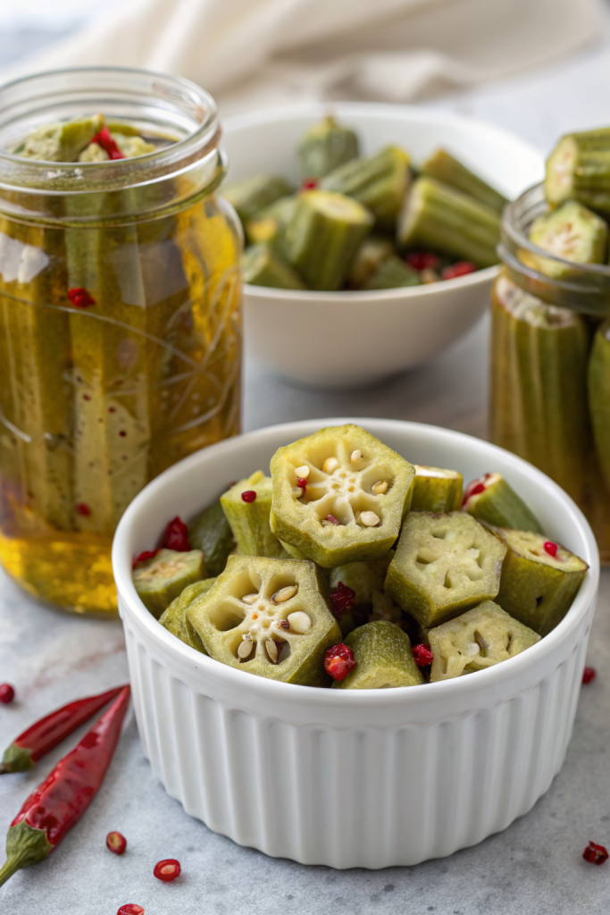 Crunchy Pickled Okra Recipe