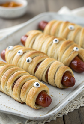 Easy Mummy Hot Dogs Recipe