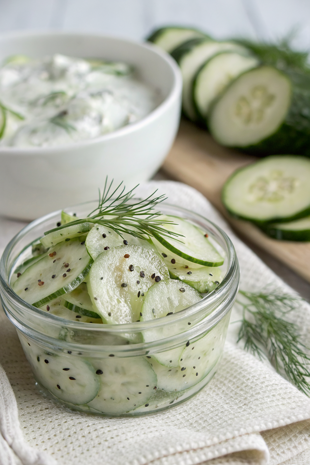 Easy Tzatziki Cucumber Salad Recipe