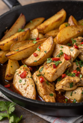Garlic Butter Chicken and Potato Recipe