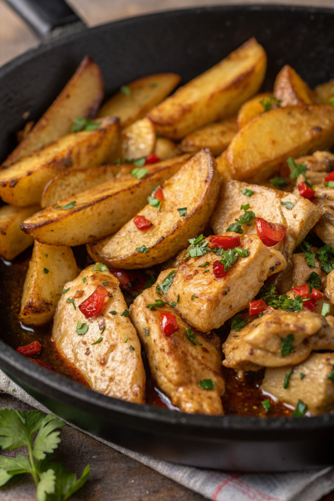 Garlic Butter Chicken and Potato Recipe