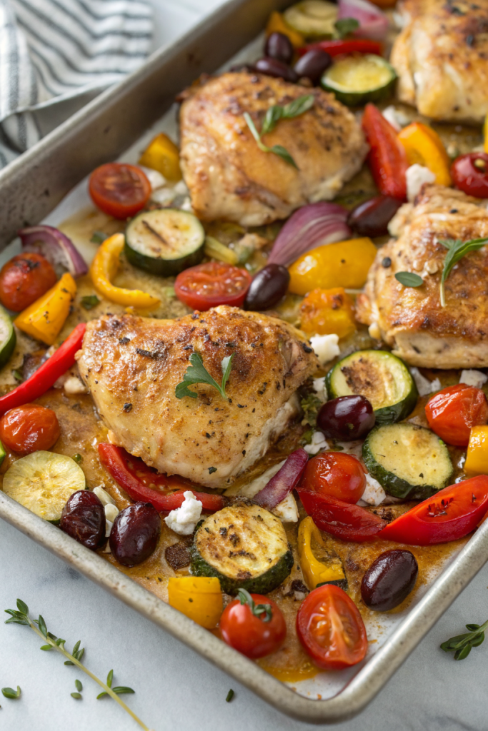 Greek Sheet Pan Chicken Recipe