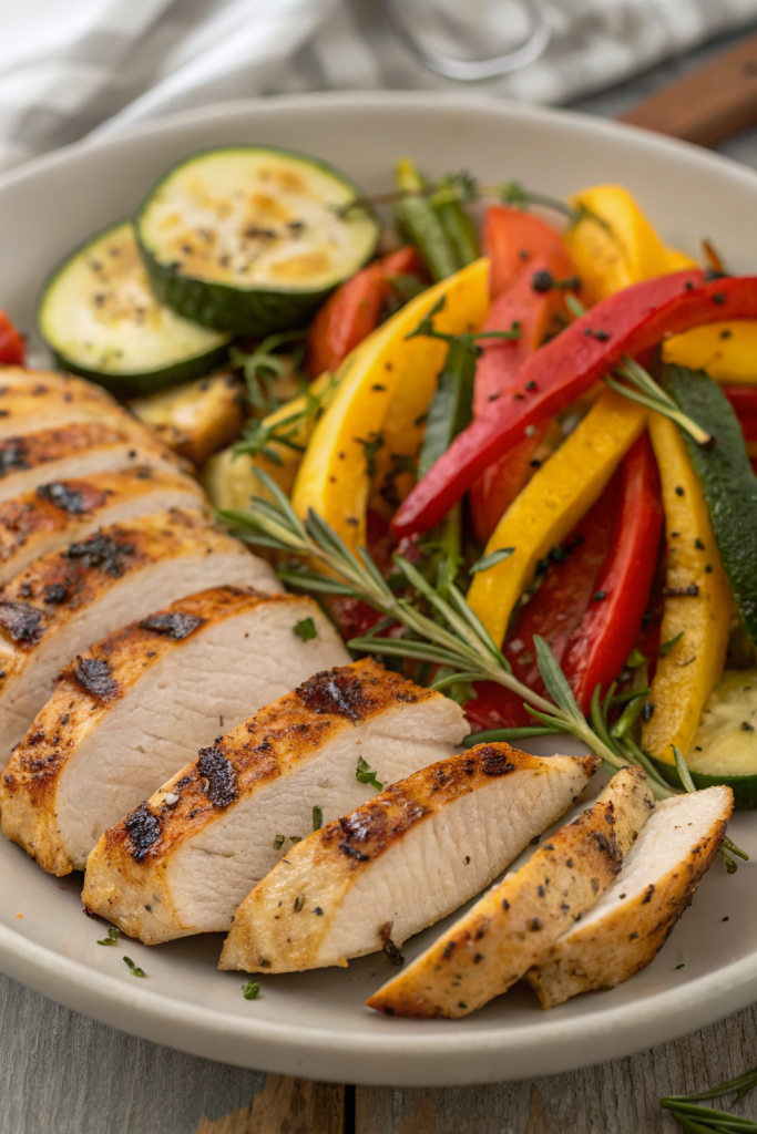 Grilled Garlic Herb Chicken and Veggies