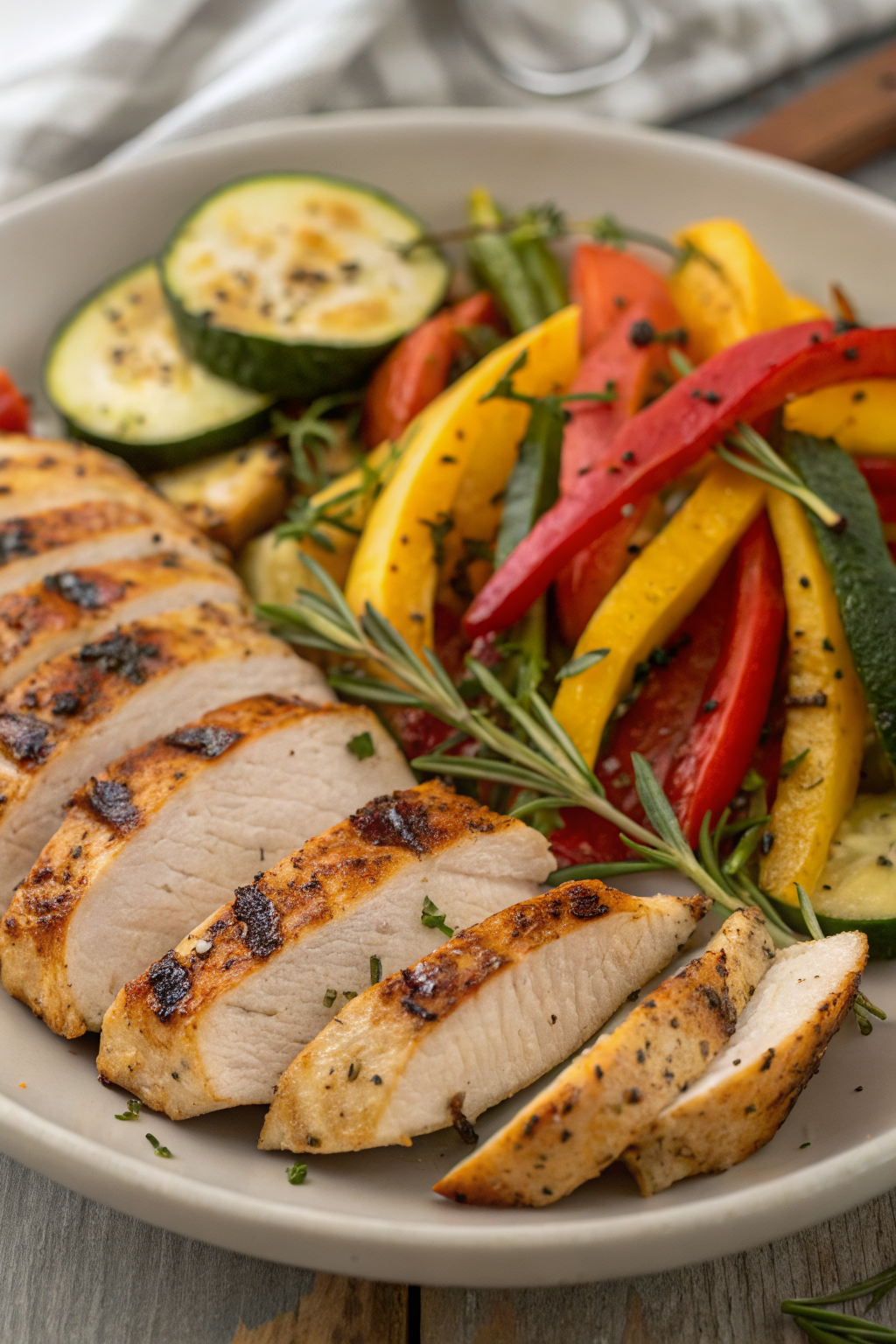 Grilled Garlic Herb Chicken and Veggies