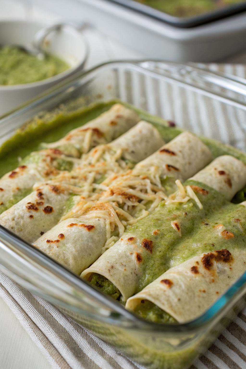 Hatch Green Chile Enchiladas Recipe