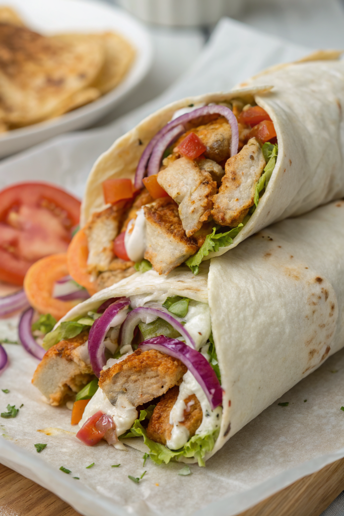 Homemade Chicken Shawarma with Yogurt-Garlic Sauce