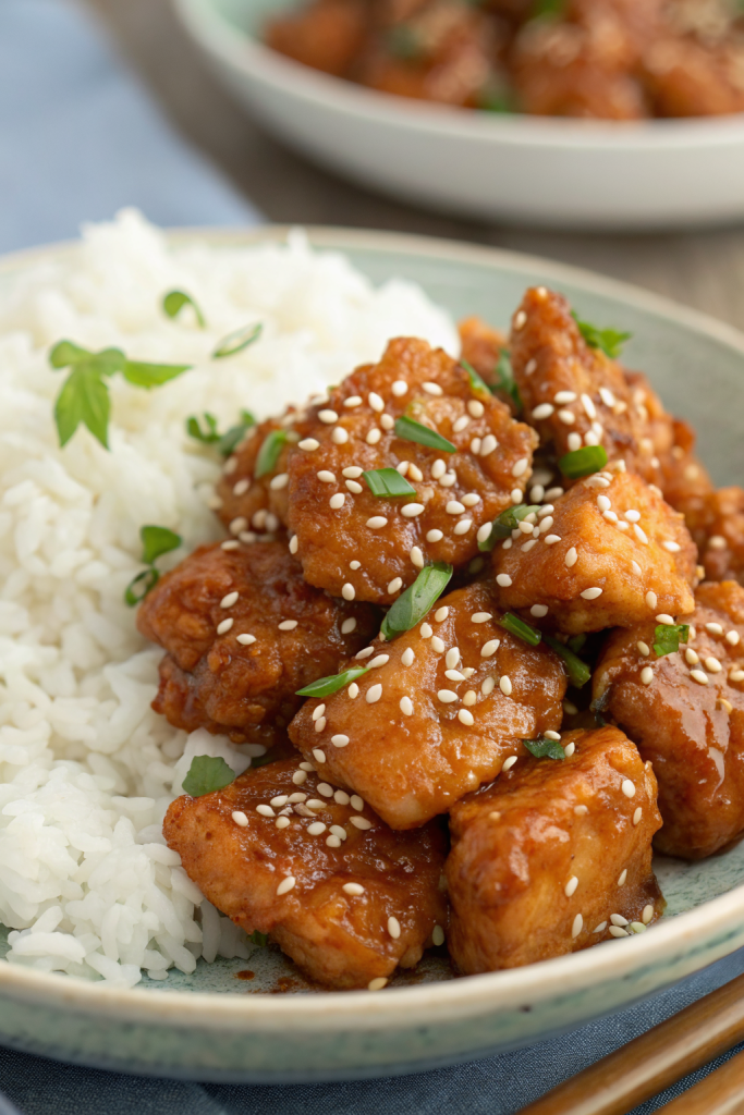 Honey Garlic Chicken Bites Recipe