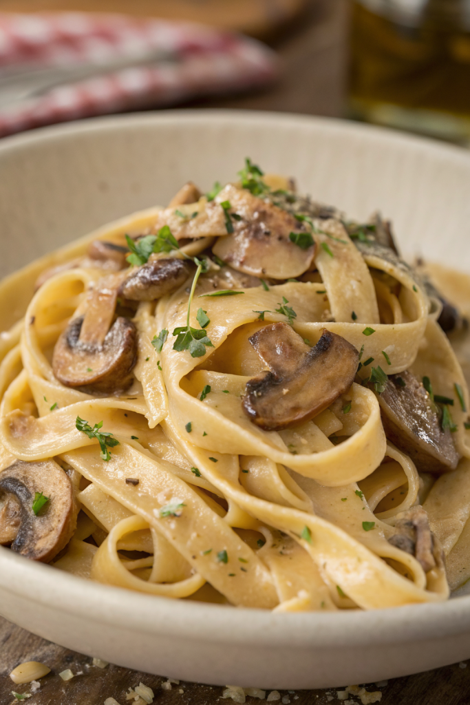 Mushroom and Seitan Stroganoff Recipe