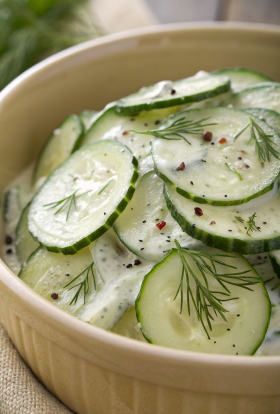 Polish Cucumber Salad Recipe