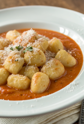 Pumpkin Gnocchi with Spinach and Sausage Recipe