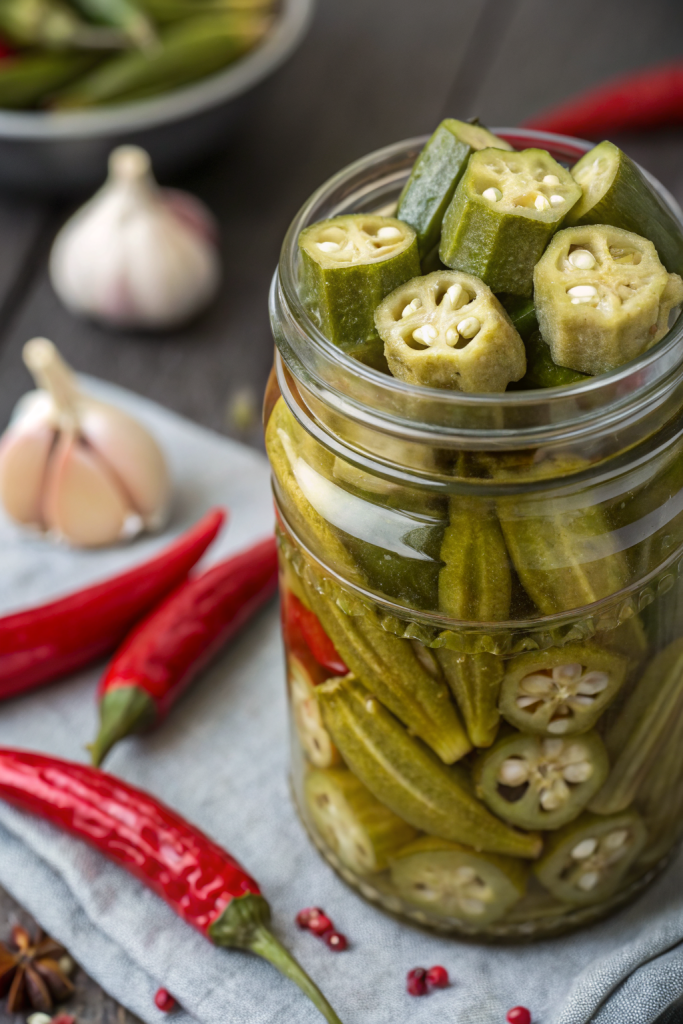 Quick Refrigerator Pickled Okra Recipe