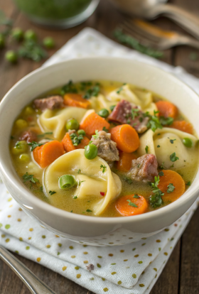 Sausage Tortellini Soup with Spinach Recipe