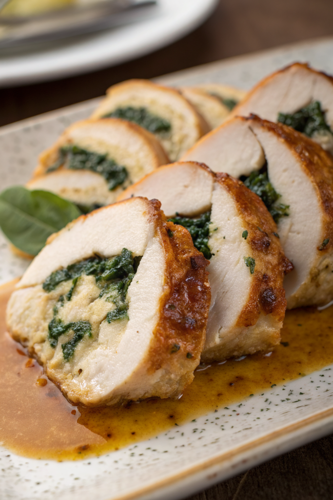 Spinach Cranberry Stuffed Chicken Breasts Recipe