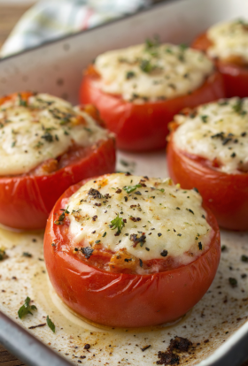Tasty Baked Tomatoes with Cheese Recipe