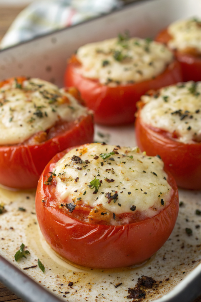 Tasty Baked Tomatoes with Cheese Recipe