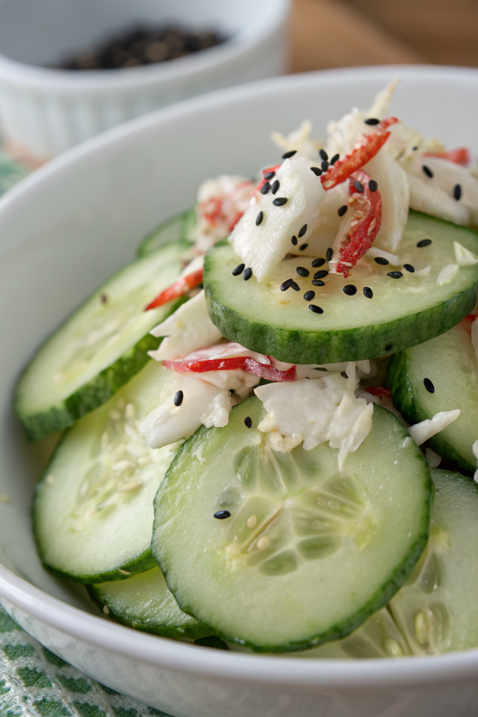 Tasty California Roll Cucumber Salad Recipe