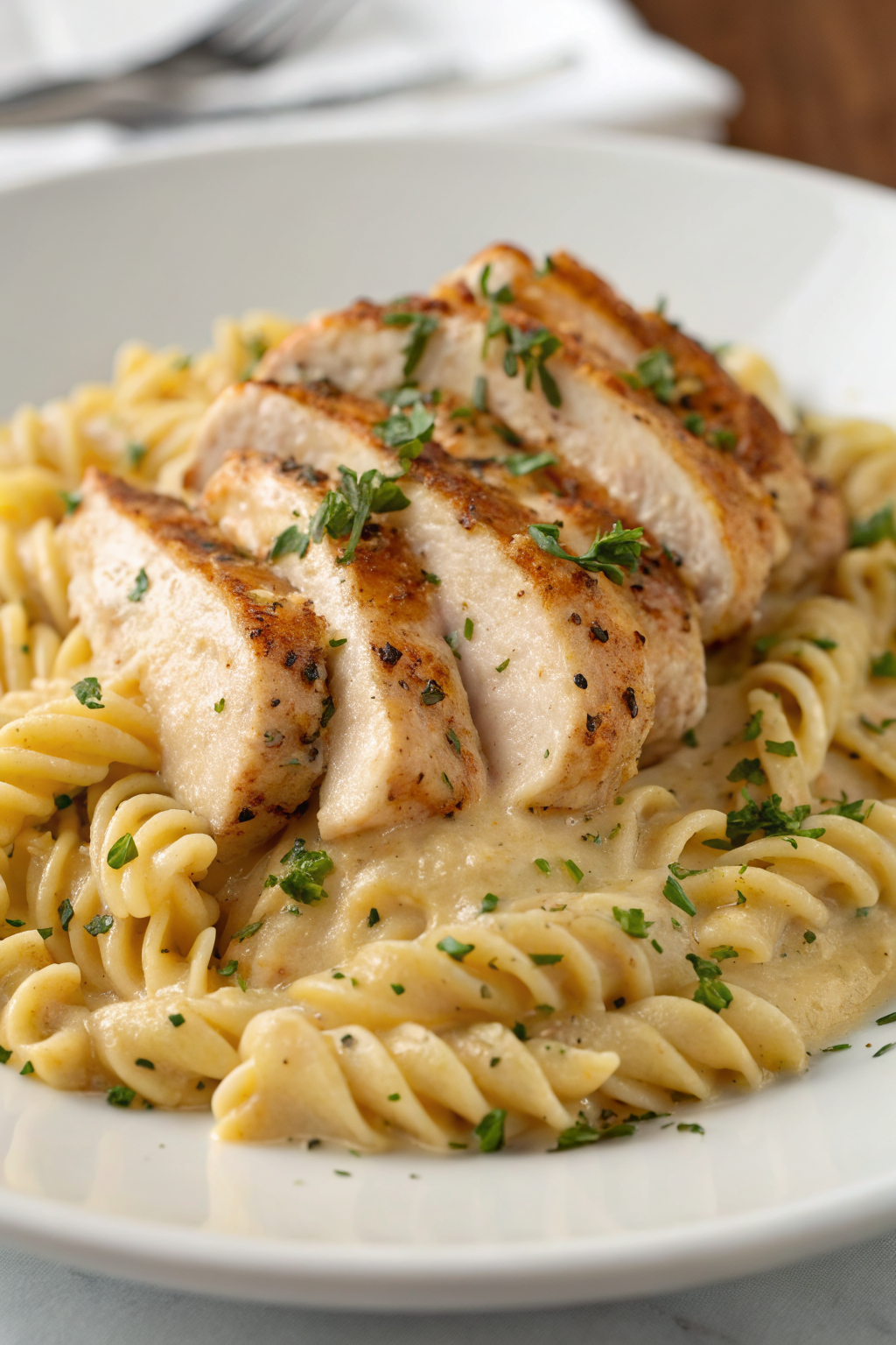 White Cheddar Chicken Pasta Recipe