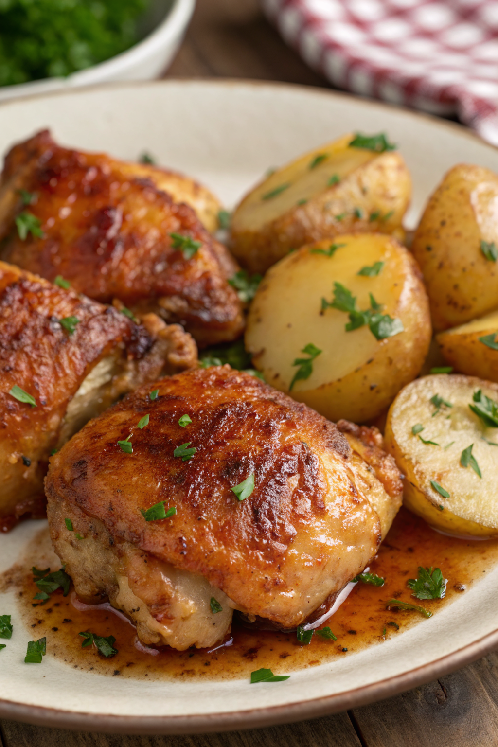 Chicken Thighs with Potatoes Recipe