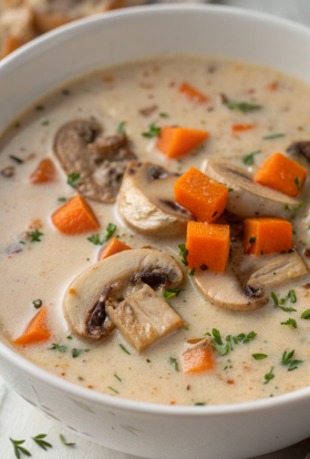 Creamy Chicken And Mushroom Soup Recipe