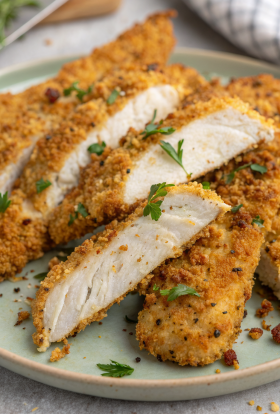 Crispy Homemade Baked Chicken Tenders Recipe
