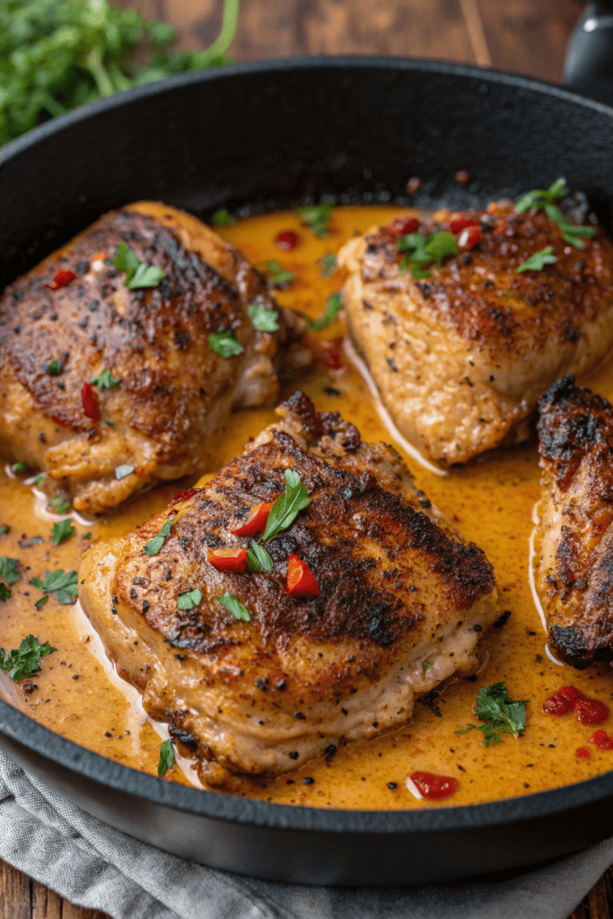 Easy Skillet Chicken Thighs Recipe