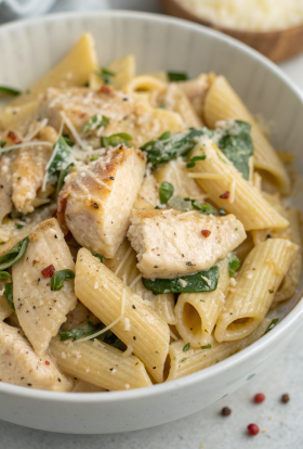 Garlic Parmesan Chicken Pasta Recipe