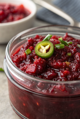 Homemade Cranberry Jalapeño Jam Recipe