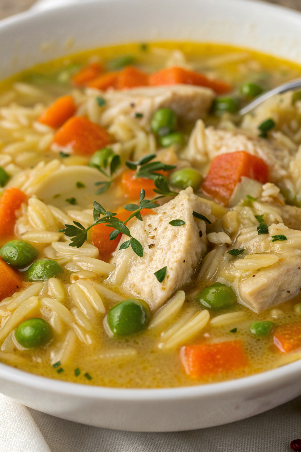 Lemon Chicken Orzo Soup Recipe