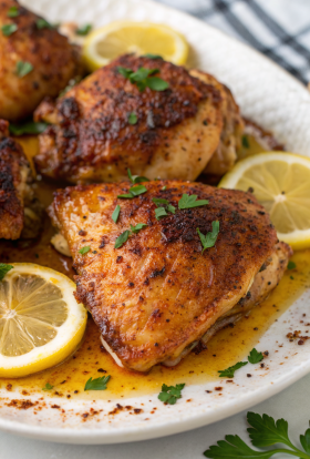Lemon Paprika Roast Chicken Thighs Recipe