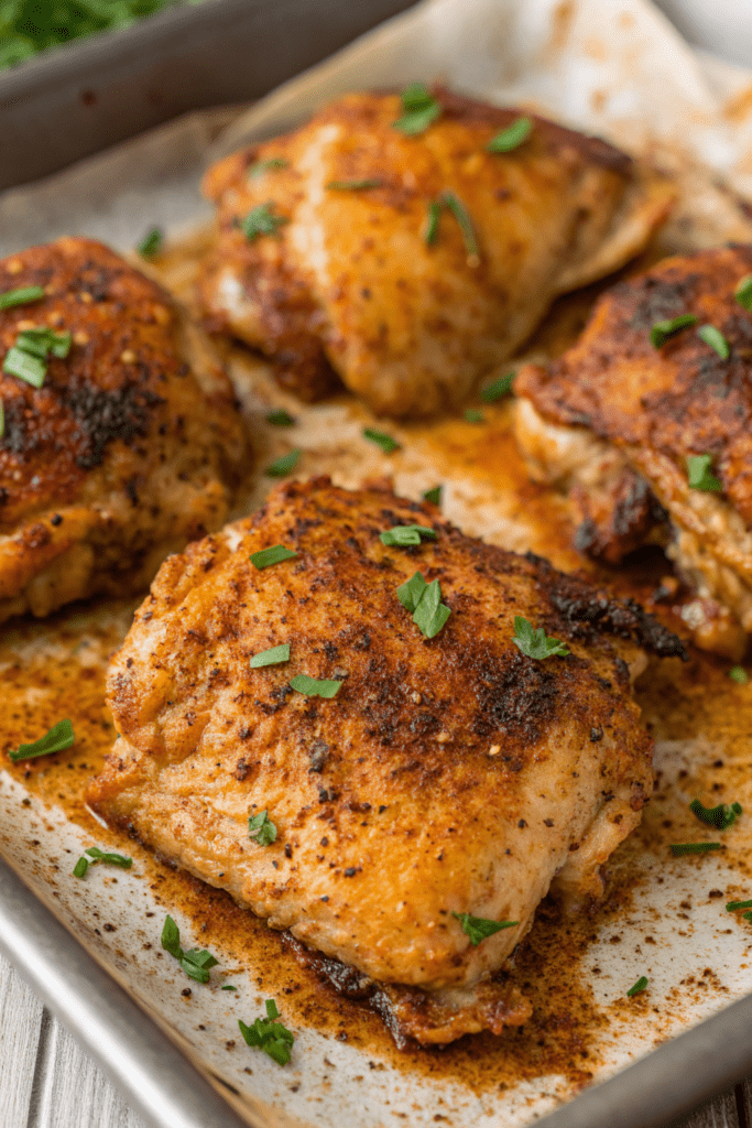 Oven Baked Chicken Thighs Recipe