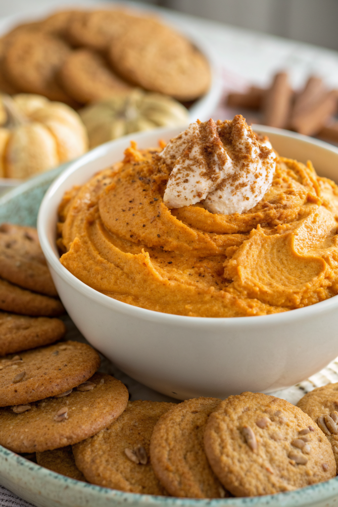 Pumpkin Fluff Dip with Cream Cheese