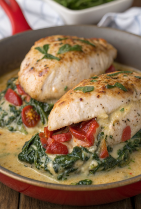 Spinach Stuffed Chicken Breast Recipe