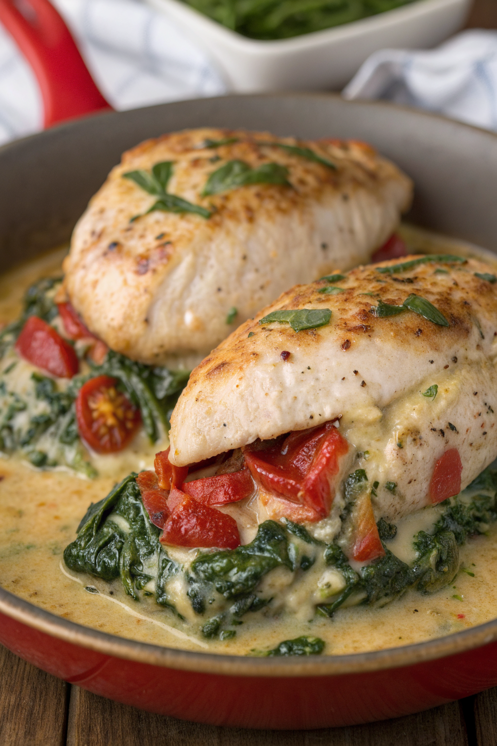 Spinach Stuffed Chicken Breast Recipe