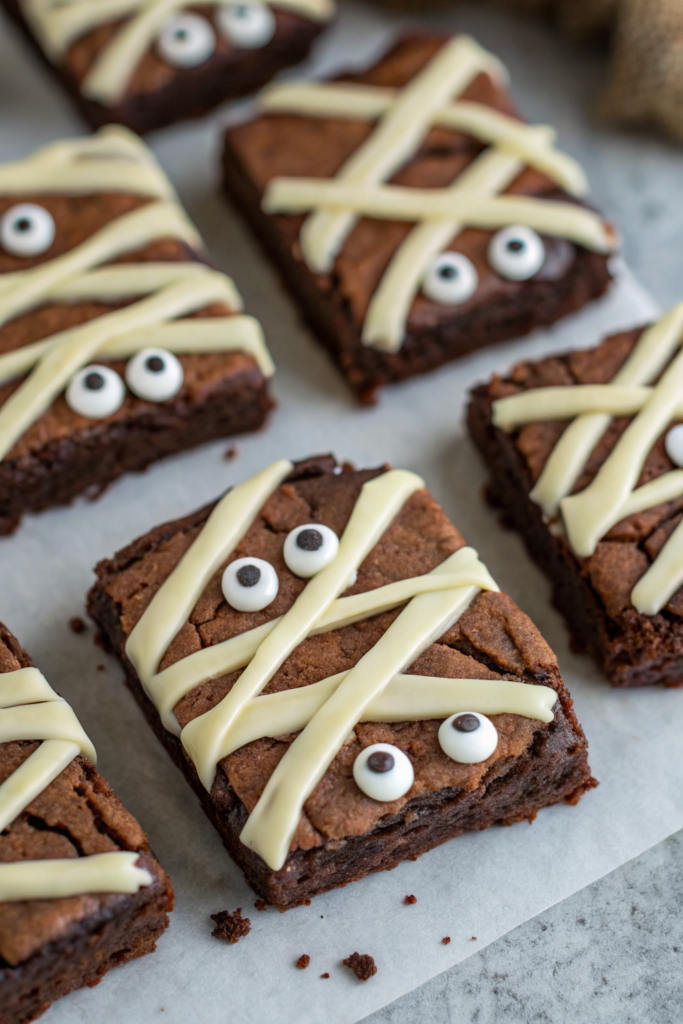Spooky Mummy Brownies Recipe