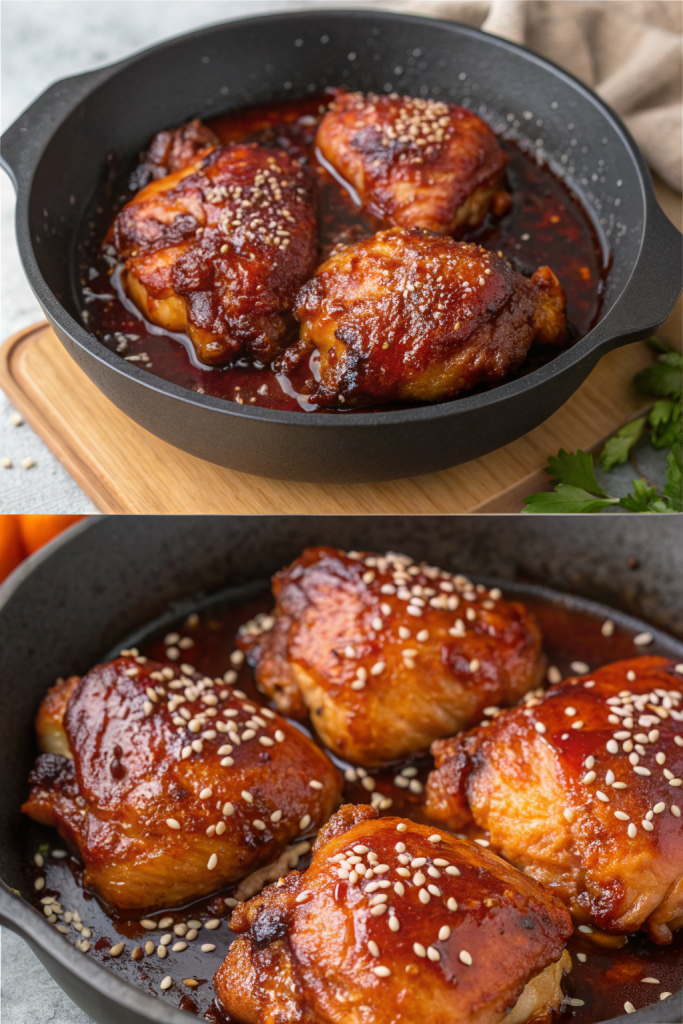 Sticky Baked Chicken Thighs Recipe