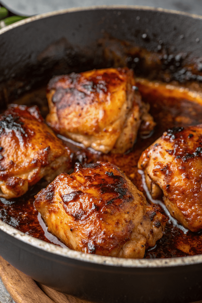 Sweet Spicy Glazed Chicken Thighs Recipe